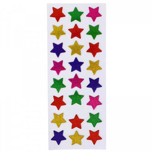 Set Sticker 3D pentru copii, Stelute, 24 piese, CB392, 1.7 cm, Multicolor