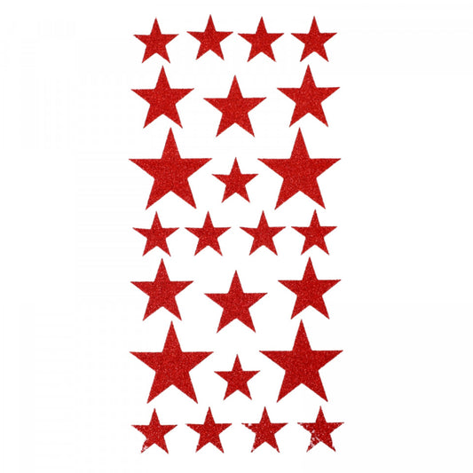 Set Sticker 3D pentru copii, Stelute, 24 piese, NO5481, 3 - 4 cm, Multicolor