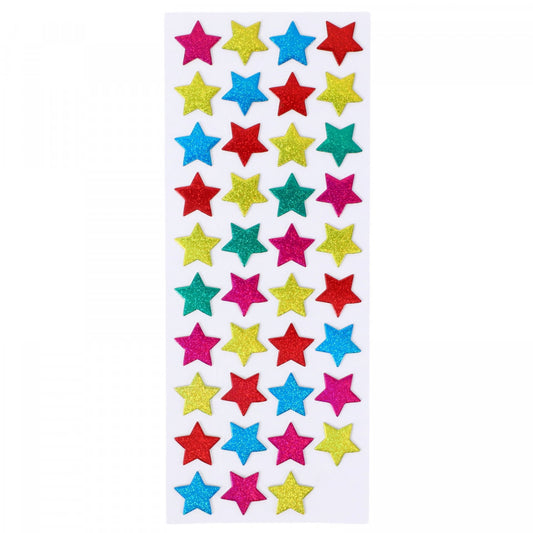 Set Sticker 3D pentru copii, Stelute, 40 piese, CB351, 1.5 cm, Multicolor