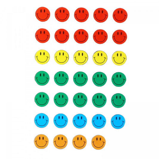Set Sticker pentru copii, Fete zambitoare, 35 piese, 1 cm, Multicolor