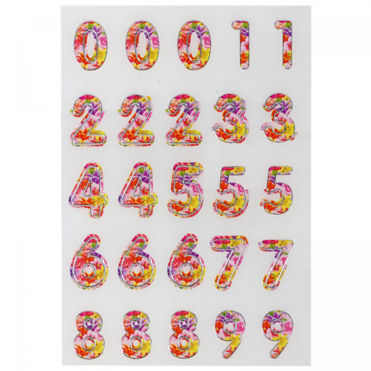 Set Sticker pentru copii, Numere, 25 piese, Q86, 1.5 cm, Multicolor