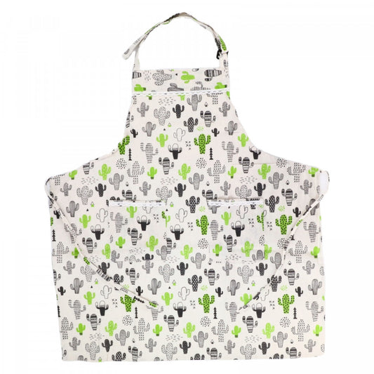 Sort de bucatarie, 90% Bumbac, Cactus, NO6164, 71 x 77 cm, Multicolor