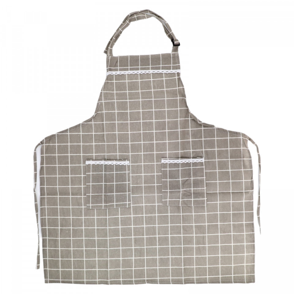 Sort de bucatarie, 90% Bumbac, NO1371, 71 x 77 cm, Gri