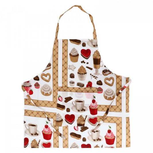 Sort de bucatarie, Dulciuri, Bumbac, NO3650, 72 x 74 cm, Multicolor