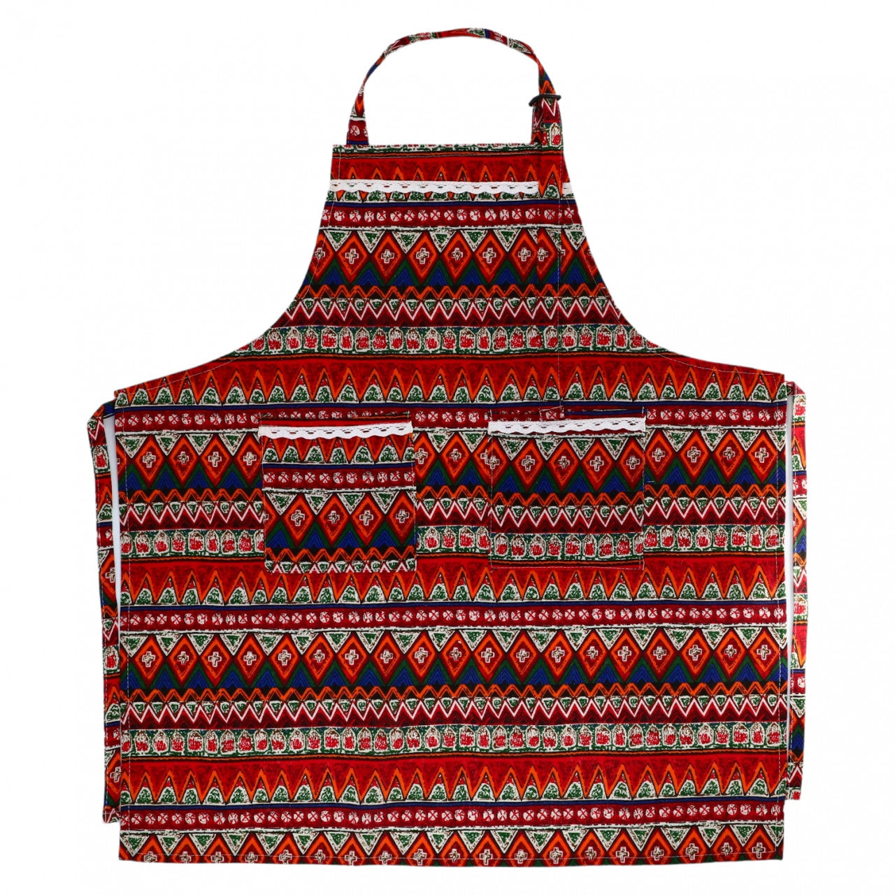 Sort de bucatarie, imprimeu traditional, NO749, 71 x 77 cm, Multicolor