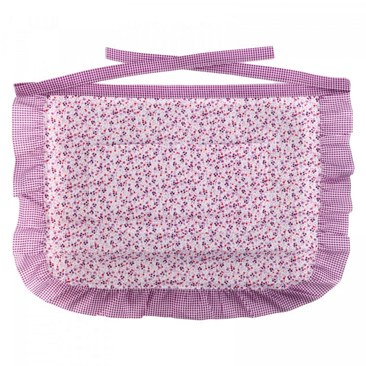 Sort de bucatarie scurt, imprimeu floral, NO4036, 47 x 65 cm, Mov