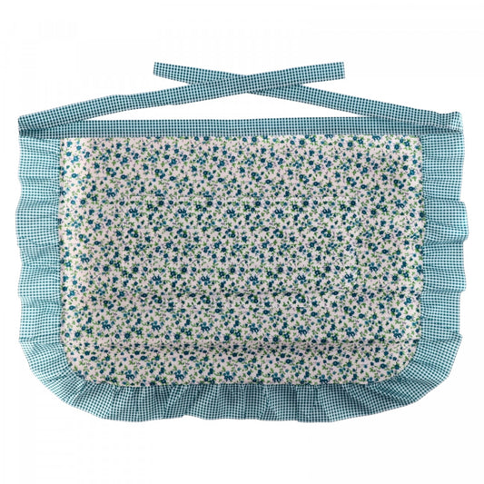Sort de bucatarie scurt, imprimeu floral, NO4037, 47 x 65 cm, Verde