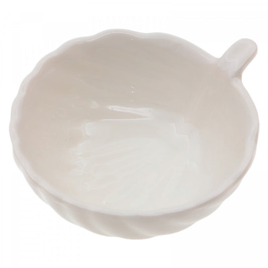 Sosiera din ceramica, 9 cm, Alb