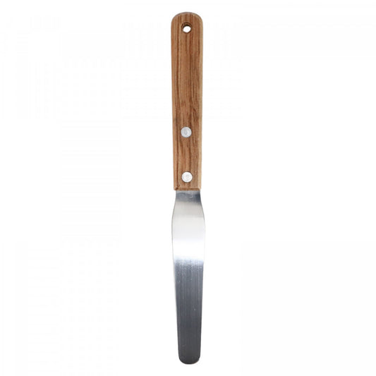 Spatula pentru unt, maner de lemn, lama inoxidabila, 20 x 2 cm