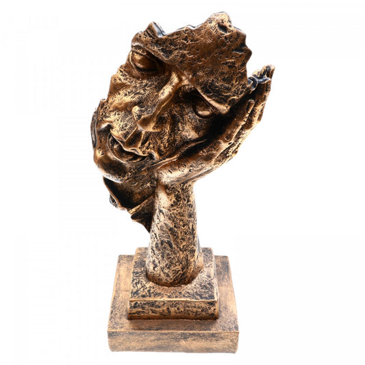 Statueta decorativa, NU AUD, din rasina, 32.5 cm, Auriu