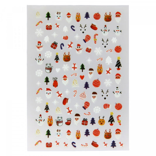 Stickere pentru decor unghii, 3D, Craciun, MG-04, Multicolor