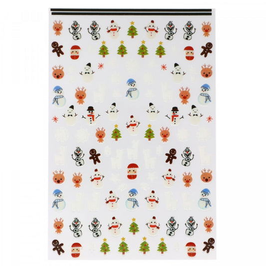 Stickere pentru decor unghii, 3D, Craciun, MG-05, Multicolor
