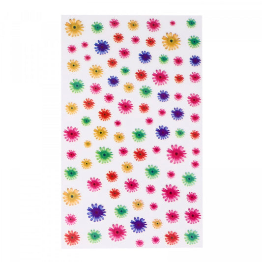 Stickere pentru decor unghii, 3D, Flori, ZD05, Multicolor