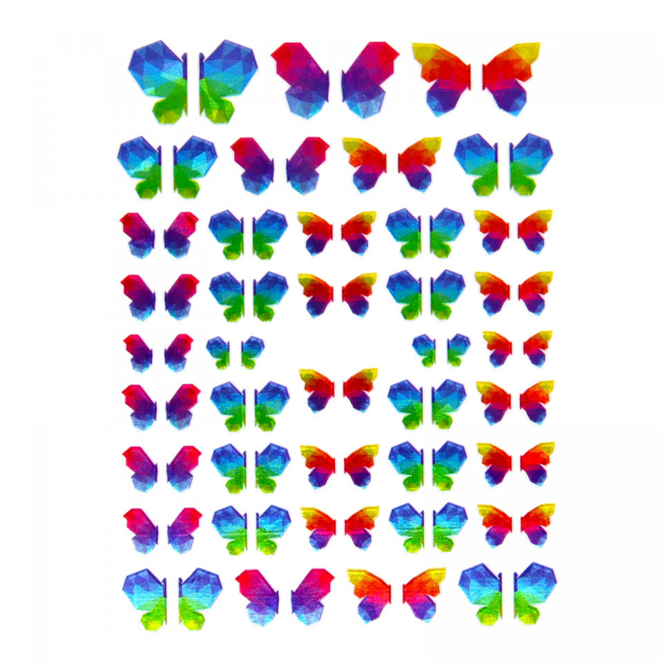Stickere pentru decor unghii, 3D, Fluturi, ZY4025, Multicolor