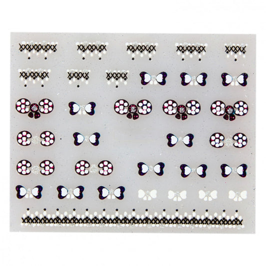Stickere pentru decor unghii, 3D, Funda, EHB-009, Multicolor