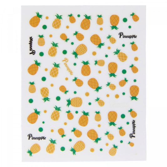 Stickere pentru decor unghii, 3D, Pineapple, T-310, Galben
