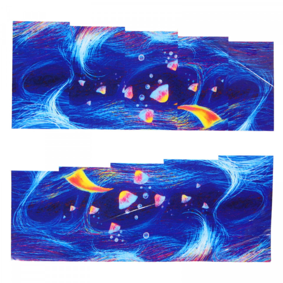 Stickere pentru decor unghii, 5D, Abstract, C091, Multicolor