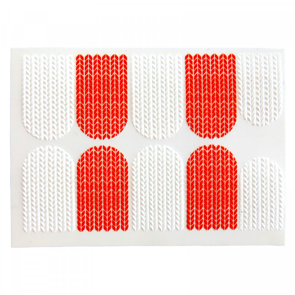Stickere pentru decor unghii, 5D, model tricot, MG19-08, Multicolor