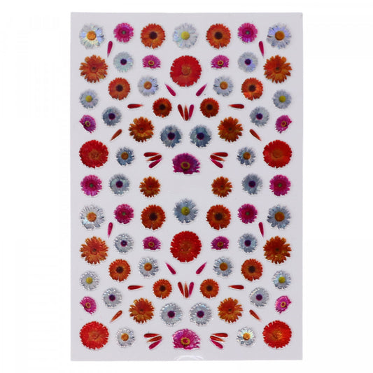 Stickere pentru decor unghii, Flori 3D, SZ303, Multicolor