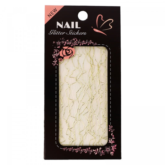 Stickere pentru decor unghii, Ornament unghii tip plasa, 3D, ST22, Auriu