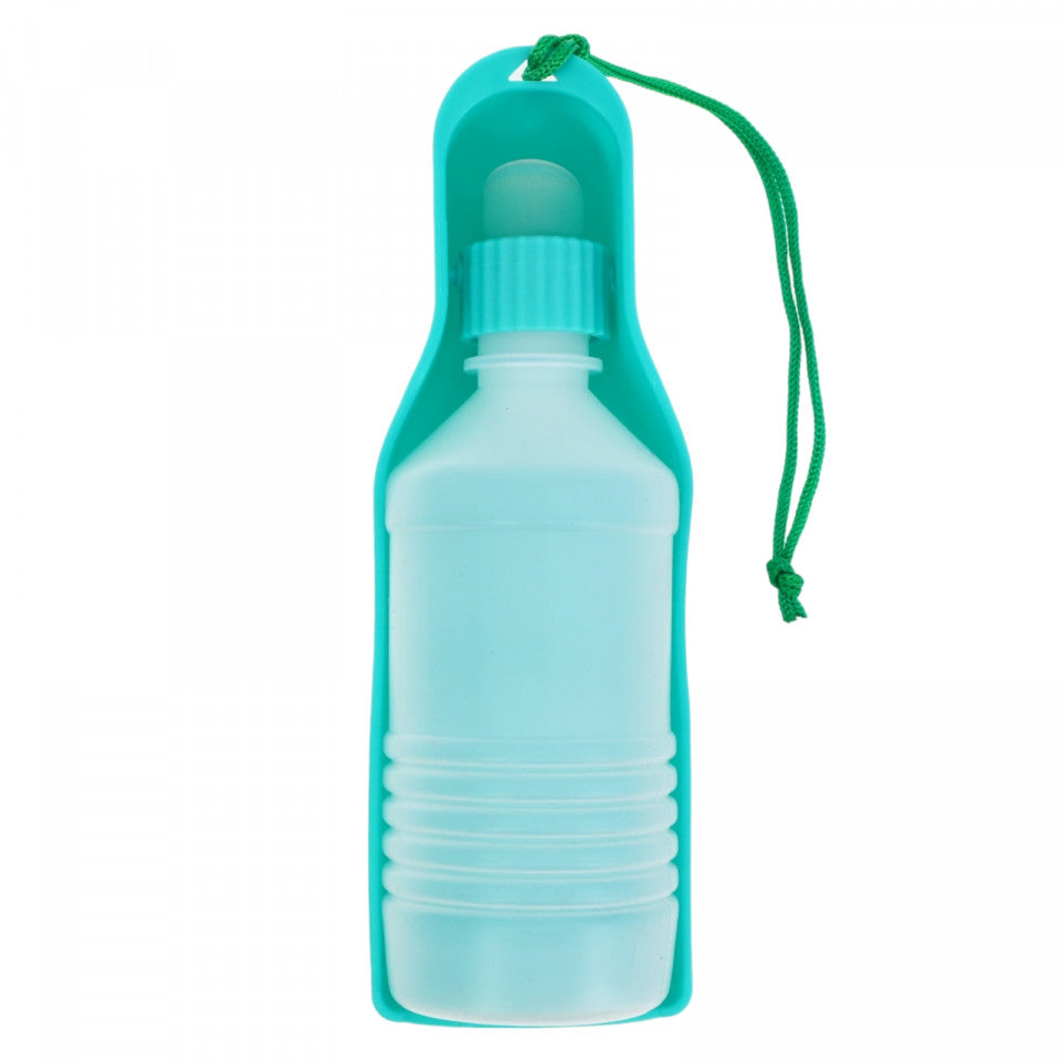 Sticla pentru apa portabila, bol plastic, sistem antivarsare, NO899, 300 ml, Verde