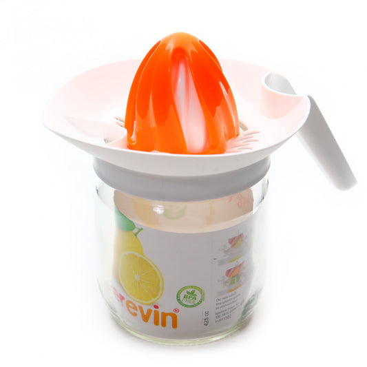 Storcator citrice cu capac de filtrare, 425 ml, Portocaliu