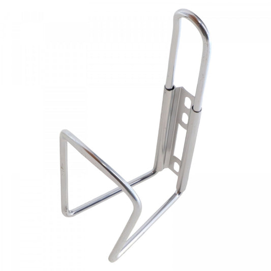 Suport sticla apa pentru bicicleta, Aluminiu, 15 x 8 cm, NO3725, Argintiu