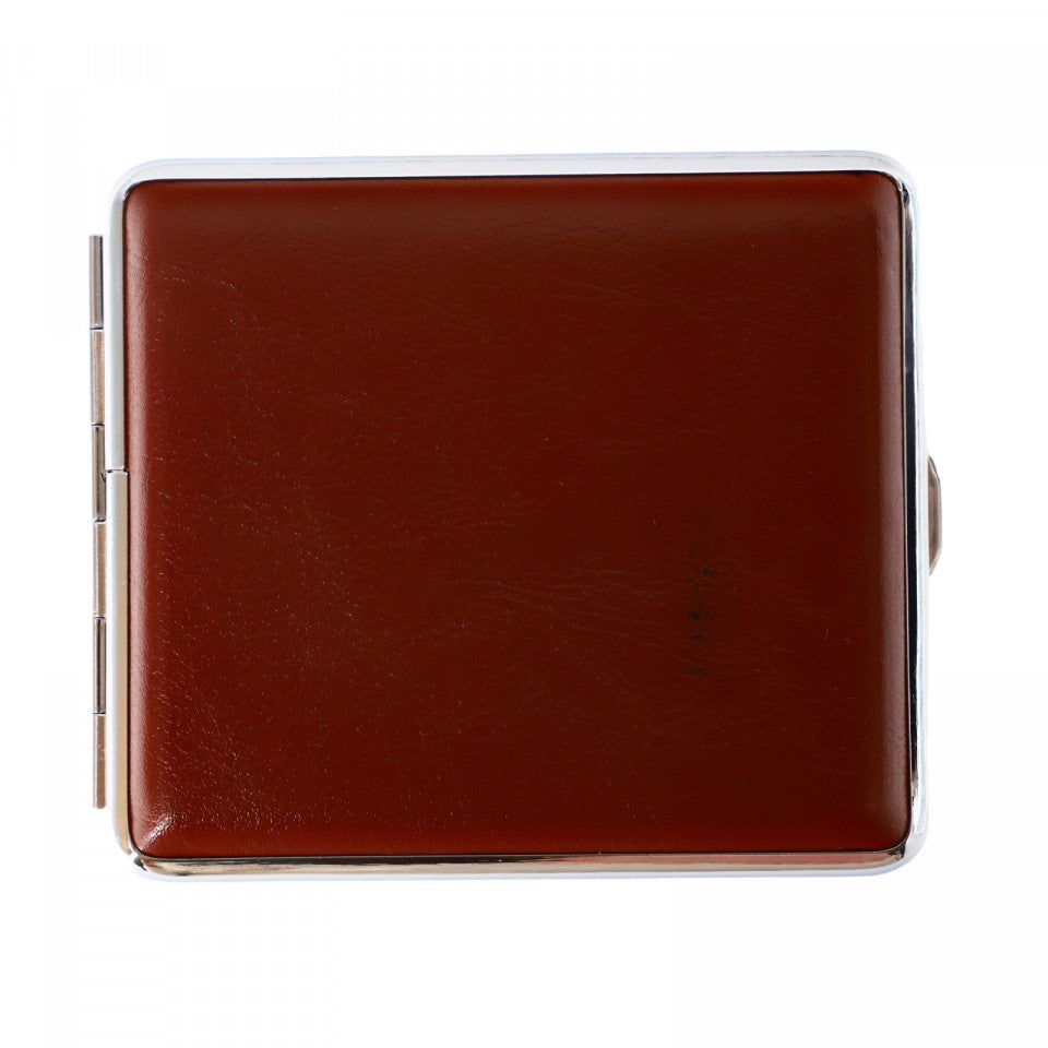Tabachera metalica, NO346, 8.5 x 9.8 cm, Maro