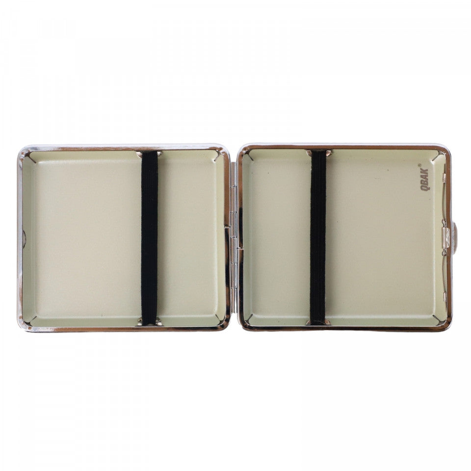 Tabachera metalica, NO346, 8.5 x 9.8 cm, Maro