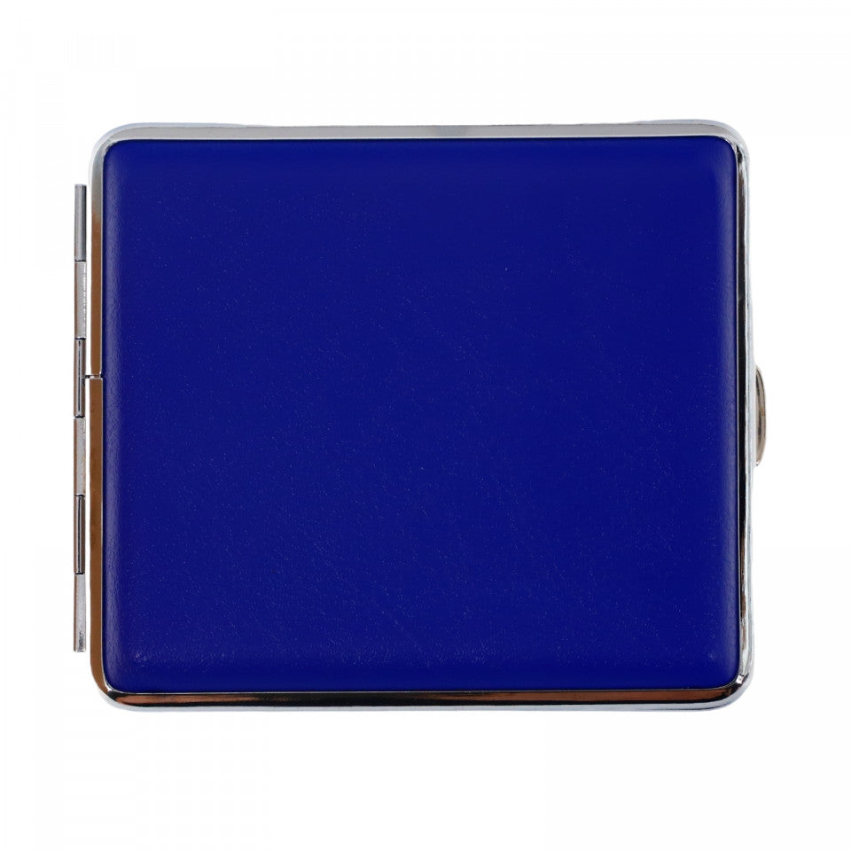 Tabachera metalica, NO350, 8.5 x 9.8 cm, Albastru