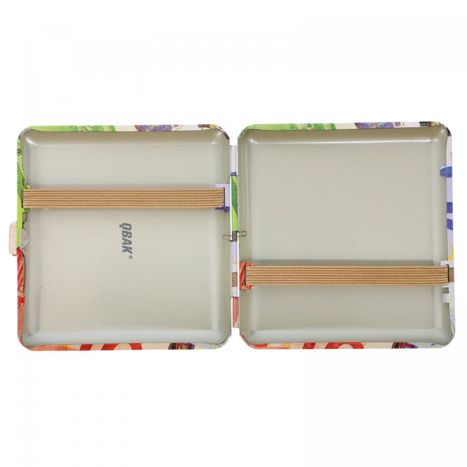 Tabachera metalica, NO362, 9 x 9.5 cm, Multicolor