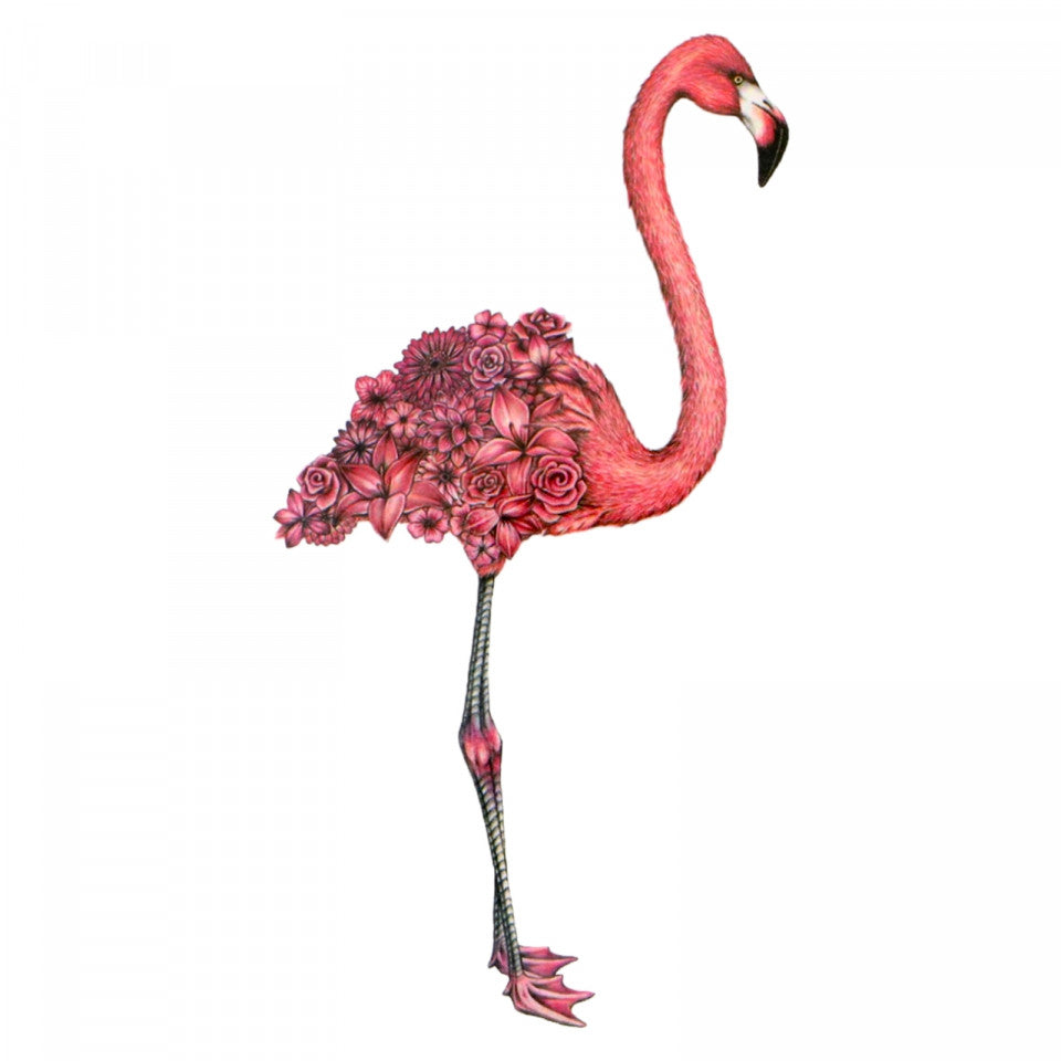 Tatuaj temporar, Flamingo, WS093, 8 x 15 cm, Multicolor