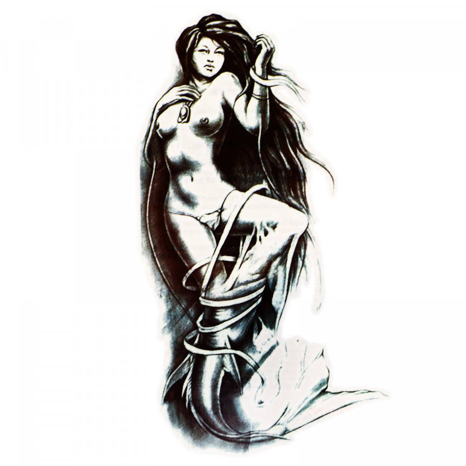 Tatuaj temporar, Sirena, GF1016, 16.5 x 9 cm