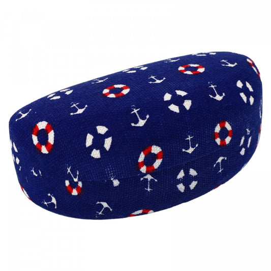 Toc / Etui pentru ochelari, NO3659, 6 x 6.5 x 15 cm, Albastru