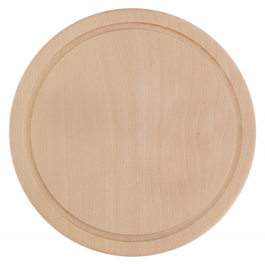 Tocator din lemn, rotund, 25 cm, Maro