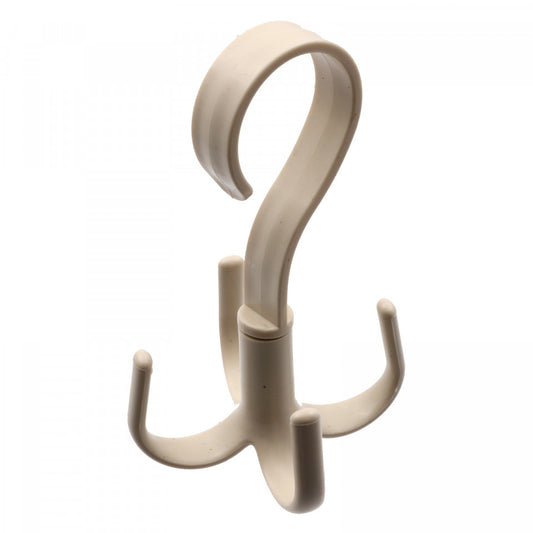 Umeras / Carlig multifunctional, cu 4 agatatori, 14x8.5 cm, Bej