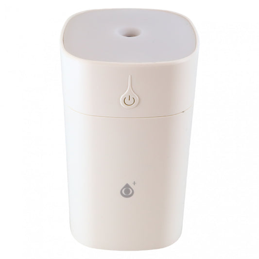 Umidificator de aer, lumina ambientala in 7 culori, 2 W, 400 ml, NO919, 7.8 x 7.8 x 12 cm, Alb