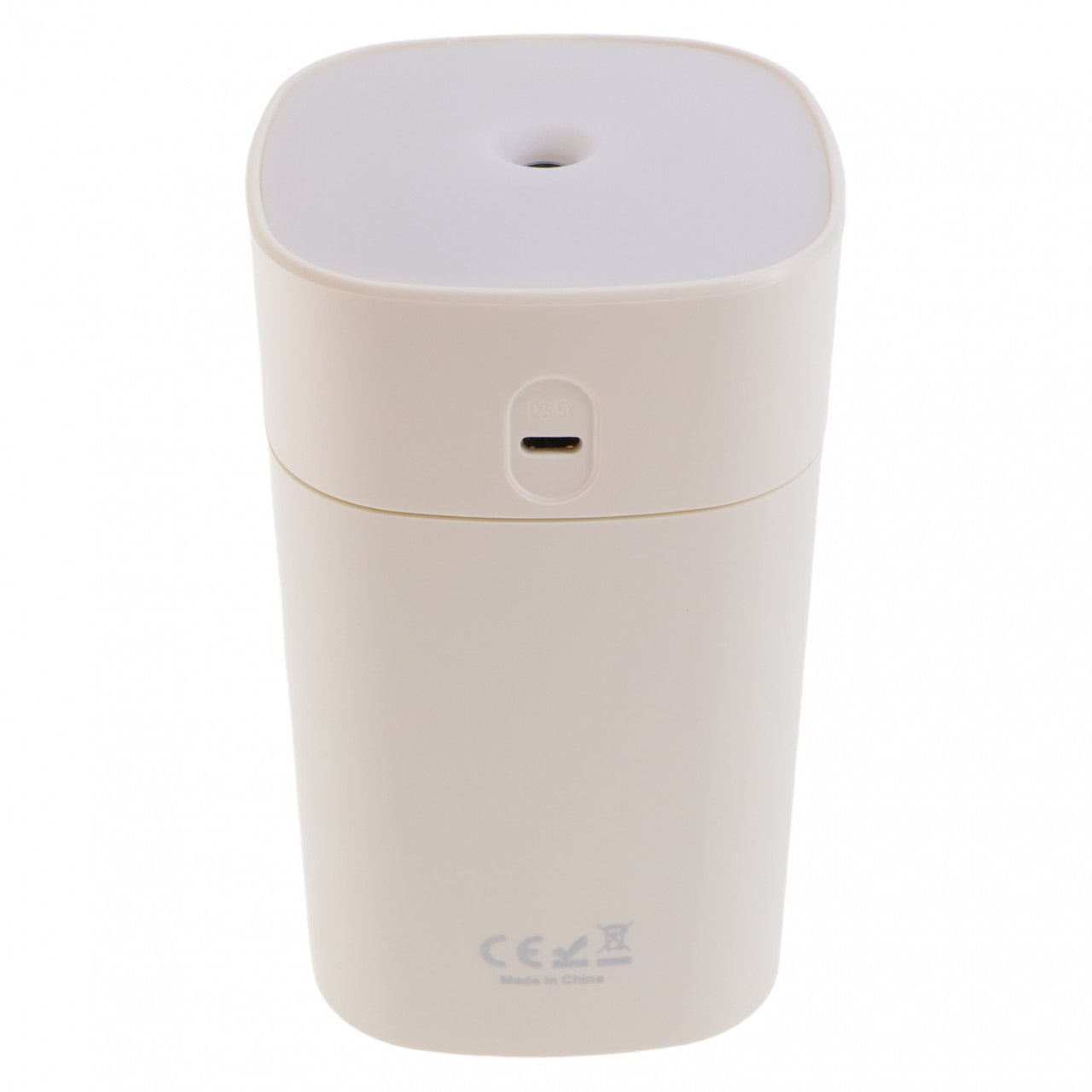 Umidificator de aer, lumina ambientala in 7 culori, 2 W, 400 ml, NO919, 7.8 x 7.8 x 12 cm, Alb