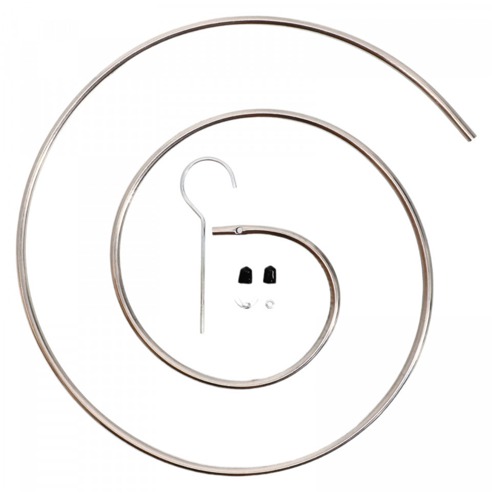 Uscator de rufe pentru prosop sau cearceaf, cu agatator, 41 cm, Argintiu